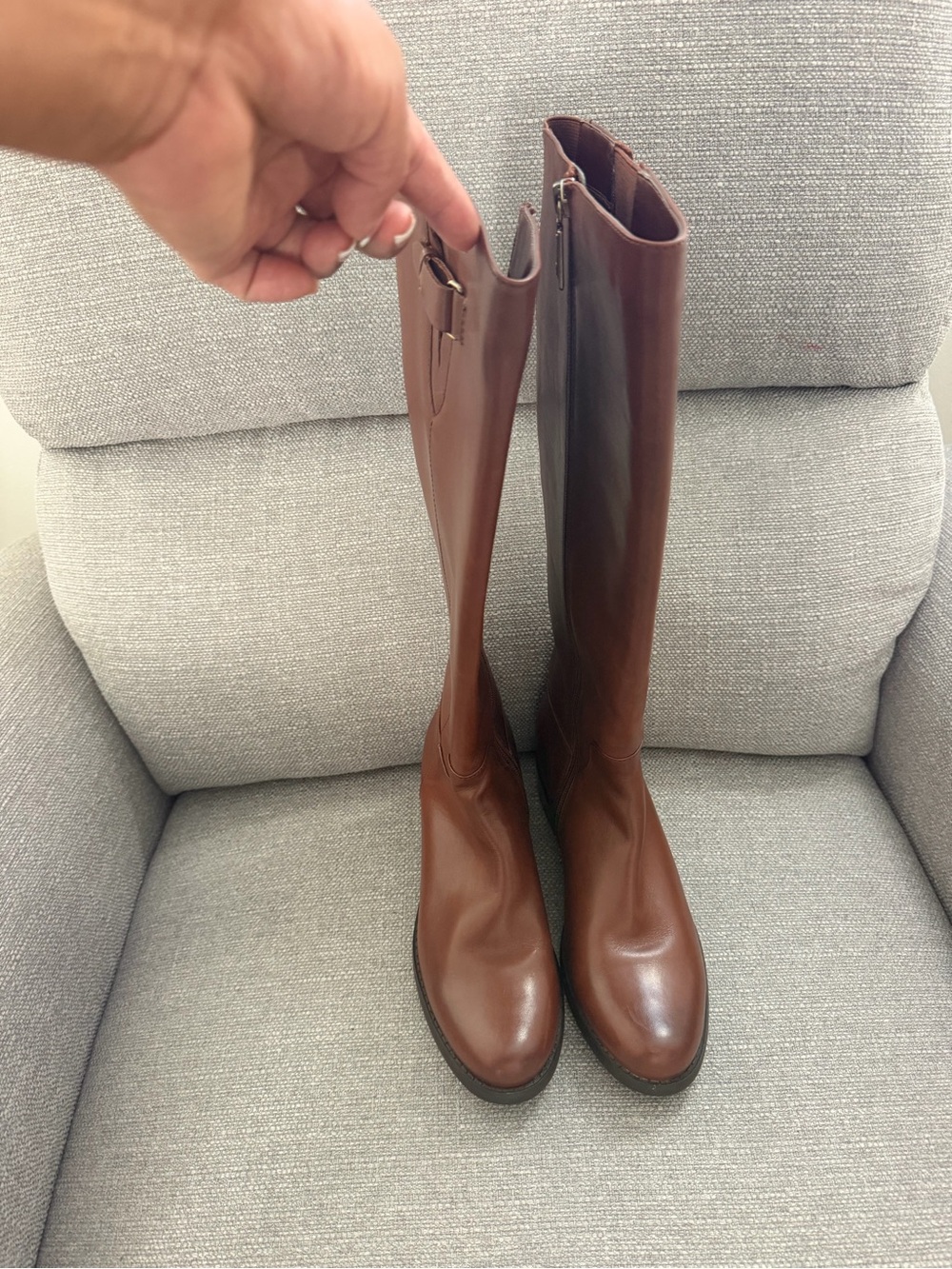 Blondo Tall Brown Leather Over-the-Knee Boots